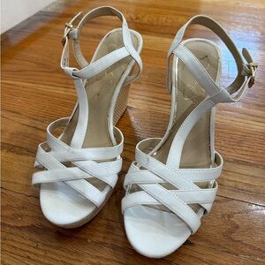 White Jessica Simpson heels